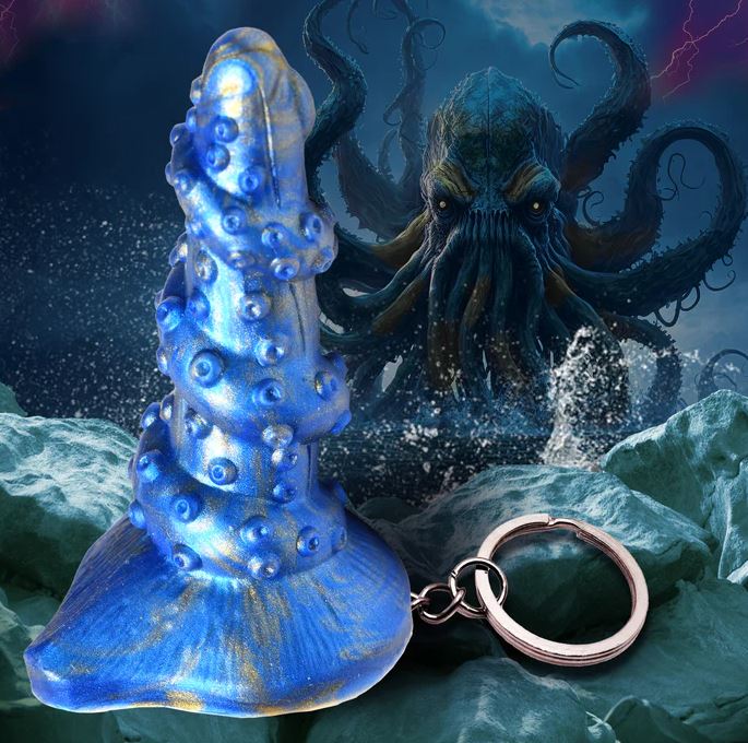 CREATURE COCKS LORD KRAKEN SILICONE KEYCHAIN-0
