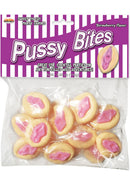 Hott Products Pussy Bites Candy Strawberry in a bag, featuring playful chewy candies for parties.