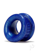 Oxballs Neo-Stretch Neo-Angle Silicone Ball Stretcher Blue in shiny blue silicone design.