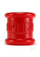 Oxballs Neo-Stretch Neo-Tall Silicone Ball Stretcher Red in bright red silicone material.