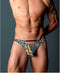 GO WILD! THONG W/RINGS S/M-1
