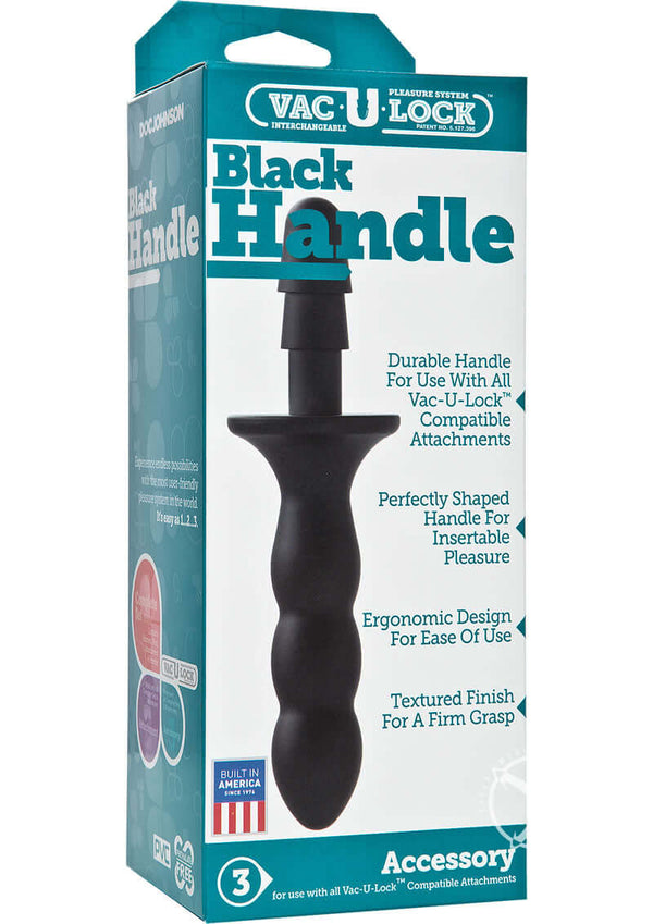 Vac U Lock Black Handle Accessory packaging showcasing ergonomic design and durable handle for versatile use.