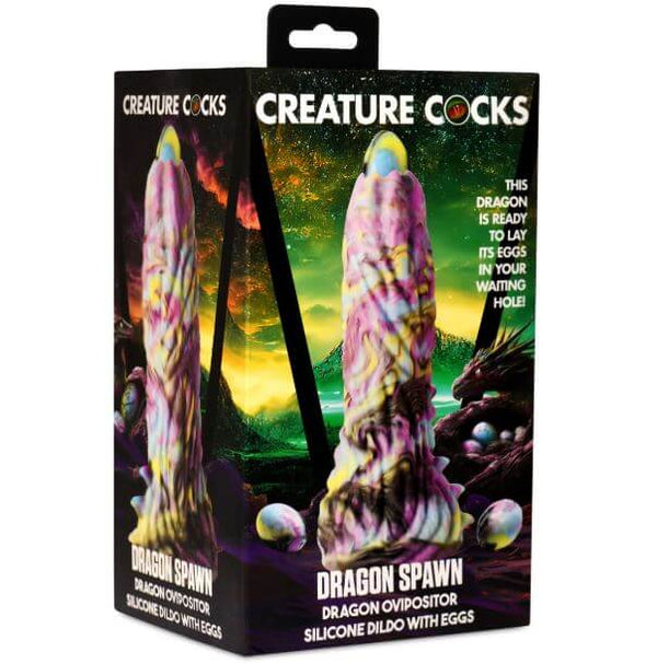 CREATURE COCKS DRAGON SPAWN OVIPOSITOR DILDO W/ EGGS-7