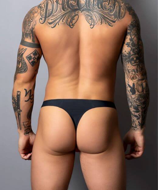 HOT MESH BONG THONG BLACK S/M-1