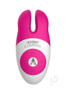 The Rabbit Company Lay On Rabbit Silicone Massager Hot Pink product image showcasing its ergonomic design.