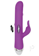 Evolved Dancing Pearl Rabbit Silicone Rabbit Vibrator Purple with dual motors and pleasure beads for customizable stimulation.