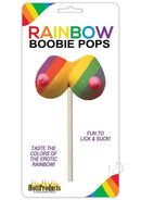 Rainbow Boobie Candy Pop Multi-Flavored Lollipop in colorful packaging, perfect for adult celebrations.