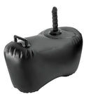 Fetish Fantasy Series Body Dock Inflatable Love Seat Black, ergonomic inflatable seat for intimate pleasure.