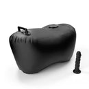 Fetish Fantasy Series Body Dock Inflatable Love Seat Black with a toy beside it, emphasizing pleasure and imagination.
