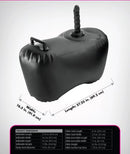 Fetish Fantasy Series Body Dock Inflatable Love Seat Black dimensions with length and width details displayed.