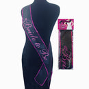 Little Genie Bride To Be Bachelorette Party Sash on display, perfect for celebrations and memorable photos.