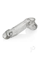 Oxballs Daddy Cock Sheath Clear, thick stretchy penis sheath with integrated rubbery sack for enhanced pleasure.