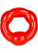 Oxballs Thruster Cock Ring Red, a stretchy and smooth cock ring designed for comfortable extended wear.