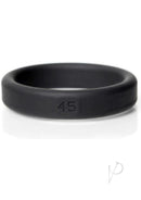 Boneyard Silicone Ring Cock Ring 1.8 Inch Black featuring a 3X stretch for comfort and durability.