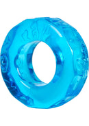 Oxballs Atomic Jock Sprocket 2.8 Inch Cock Ring Blue, soft and elastic for a comfortable fit.