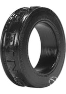 Oxballs Pig Ring Silicone Cock Ring Black, sleek black design for enhanced pleasure and performance.