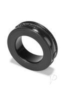 Oxballs Pig Ring Silicone Cock Ring Black, a minimalist cock ring for enhanced erection, made from pure platinum silicone.