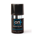 Sensuva On Power Glide Male Arousal Gel 1.7 Oz packaging showcasing its features for enhanced performance.
