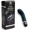 Fifty Shades Insatiable Desire Mini G-Spot Vibrator Black in elegant packaging for delightful pleasure.