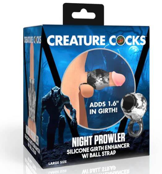 CREATURE COCKS NIGHT PROWLER SILICONE GIRTH ENHANCER LARGE-1