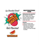 Smack Tarts Mouthwatering Foam Sour Watermelon 2.7 Oz product label featuring ingredients and usage directions.