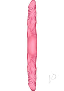 B Yours Double Dildo 14 Inch Pink, a double-ended dildo designed for shared pleasure and intimate experiences.