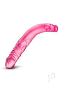 B Yours Double Dildo 14 Inch Pink, a double-ended pleasure toy for couples, designed for intense shared experiences.