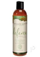 Intimate Earth Defense Protection Glide Water Based Lube 2oz with natural ingredients like carrageenan and tea tree oil.