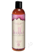 Intimate Earth Soothe Antibacterial Anal Glide Lubricant bottle featuring guava bark extract.