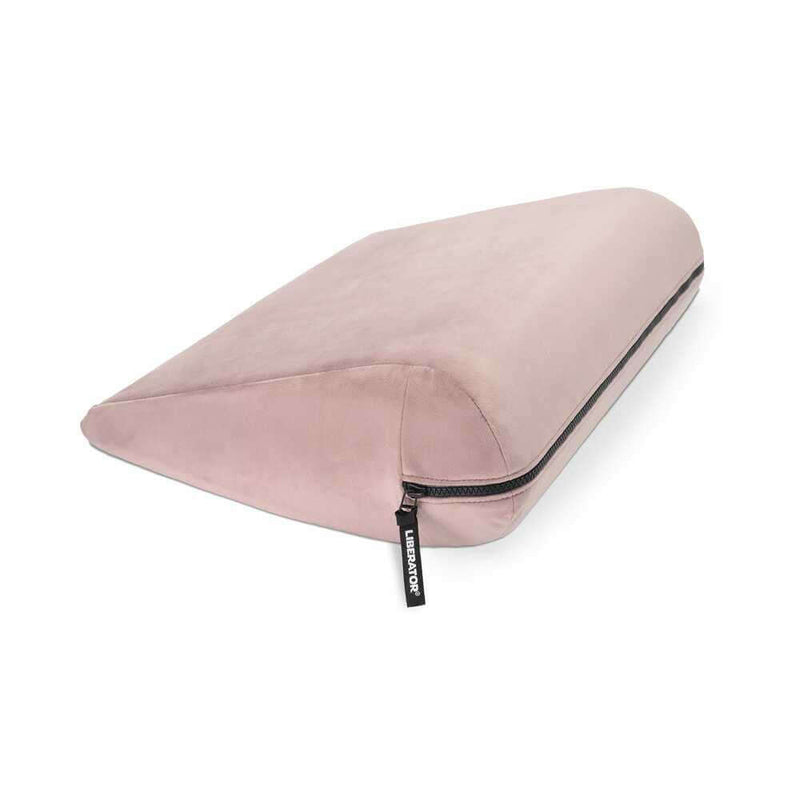 Liberator Jaz Original Sex Pillow Rose in soft pink color, designed for enhanced intimacy and stimulation in the bedroom.