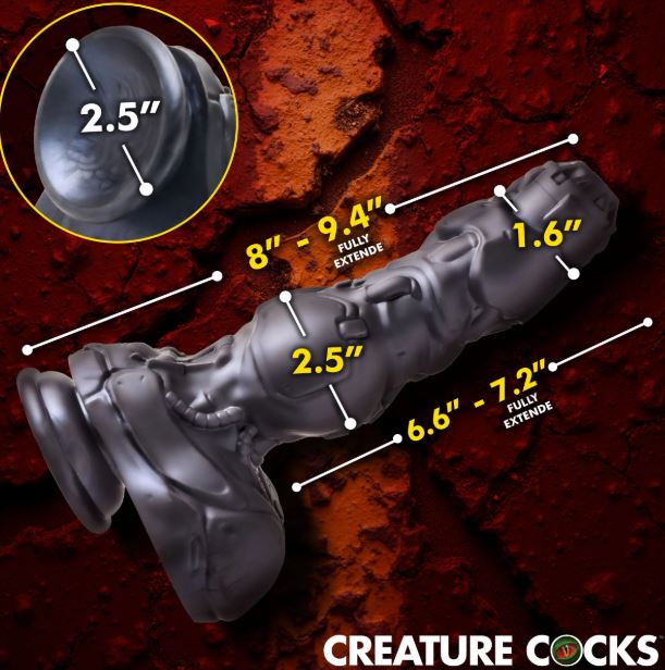 CREATURE COCKS CYBORG COCK THRUSTING & VIBRATING DILDO-4