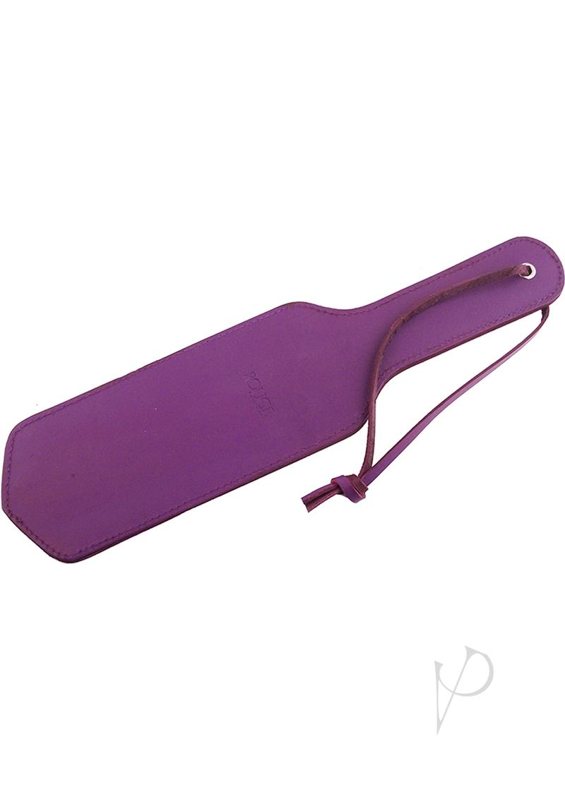 Rouge Paddle Purple premium double-sided leather paddle for impact play