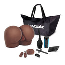 Luv Dollz Remote Control Doggy Style Pussy & Ass Masturbator with accessories and carrying bag.