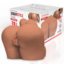 Stroke-x Doggystyle Pussy & Ass Masturbator Brown in packaging showing realistic design.