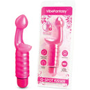Vibe Fantasy Butterfly G-Spot Kisser Vibrator Purple with bulbous head and clitoral tickler design.