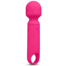 Vibefantasy 5 Inch Lolly Wand Rechargeable Mini Wand Pink with rounded head for targeted stimulation.