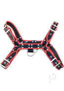 Rouge OTH Adjustable Leather Front Harness Medium Black/Red