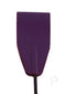 Rouge Riding Crop for BDSM Play Purple close-up of the durable leather tip showcasing its craftsmanship and quality.