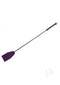Rouge Riding Crop for BDSM Play Purple - premium bondage accessory with leather tip and grip for precision during play.