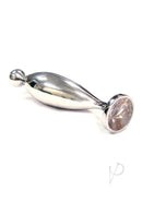 Rouge Fish Tail Butt Plug Large made of stainless steel with a rounded ball tip for enhanced stimulation.