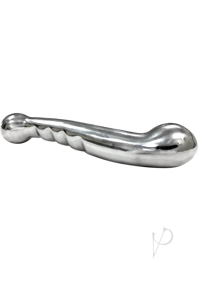 Rouge Anal Or Vaginal Dildo 7 inches Stainless Steel, premium dual-ended stainless steel dildo for stimulation.