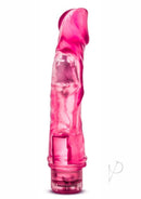 B Yours Vibe 6 Vibrating Dildo 9 Inch Pink, a realistic pink pleasure toy with a prominent head for satisfying sensations.