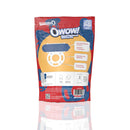 Screaming O 4B OWOW vibrating ring packaging in blueberry design, showcasing features and eco-friendly materials.