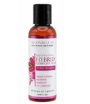 Moonbloom Rejuvenating Hybrid Comfort Glide Extra Sensitive 4 Oz bottle displaying vegan collagen, squalene, and bisabolol.