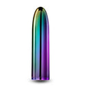 Chroma Petite Bullet Rechargeable Vibrator in a sleek, colorful metallic design, perfect for personal pleasure.