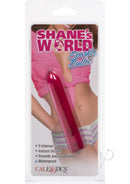 Shane's World Sparkle Bullet Vibrator Pink in packaging, showcasing its sleek design and features.