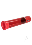 Advanced Fireman's Fully Automated Penis Pump Red displayed against a white background.