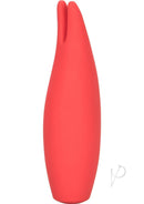 Red Hot Flare USB Rechargeable Silicone Massager Red in a sleek and discreet design for versatile pleasure.