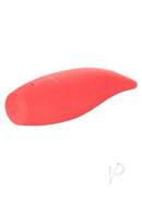 Red Hot Flare USB Rechargeable Silicone Massager Red in vibrant red silicone design.