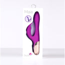 Maia Skyler Bendable Rabbit Vibrator Purple in elegant packaging showcasing its unique design.